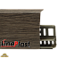 Плинтус LinePlast 85 мм Ясень Шимо темный LS022