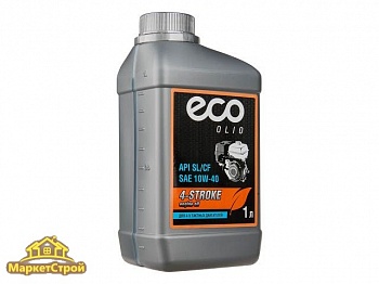 Масло моторное полусинтетическое для четырехтактных двигателей ECO 10W-40 SL/CF, 1 л (API SL/CF, всесезонное)