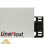 Плинтус LinePlast 100 мм Белый с тиснением LB001