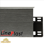 Плинтус LinePlast 100 мм Металлик Файн-лайн LB020