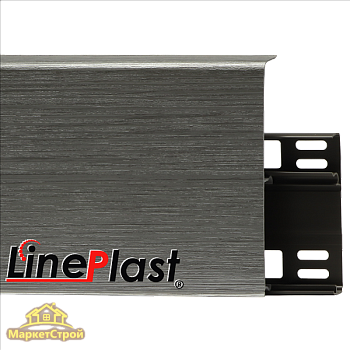 Плинтус LinePlast 100 мм Металлик Файн-лайн LB020